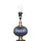 Blue Velvet Transitional Floor Lamp, 69" x 18" x 18"